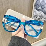 New Cross Border Colorful Large Frame Glasses