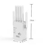 5G Dual-Band 6-Antenna 1200M WiFi Signal Amplifier;1200Mbps Signal Booster 2.4G Signal Amplifier